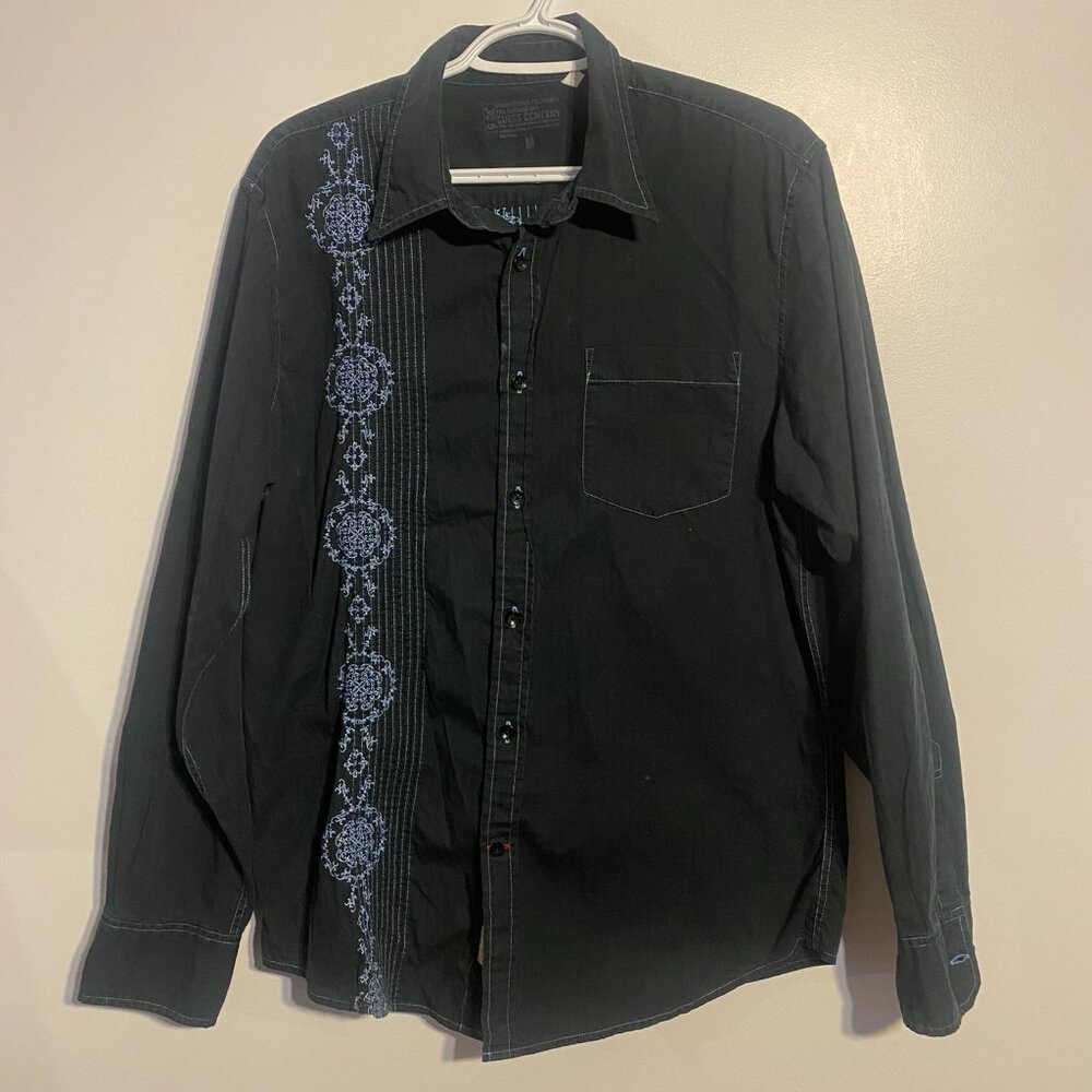 Guess Dress Shirt Embroidered TAGGED M